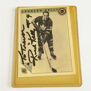 Red Kelly signed hockey card (Toronto Maple Leafs) 1992 Ultimate #38